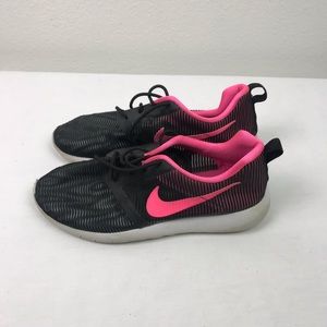 Women Nike running shoes.